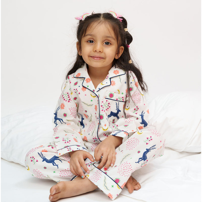 Magic Meadow Cotton Notched Pyjama Set