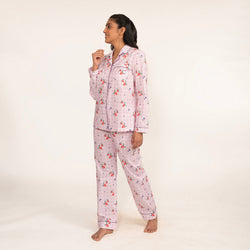 Berry Patch Cotton Notched Collar Pyjama Set