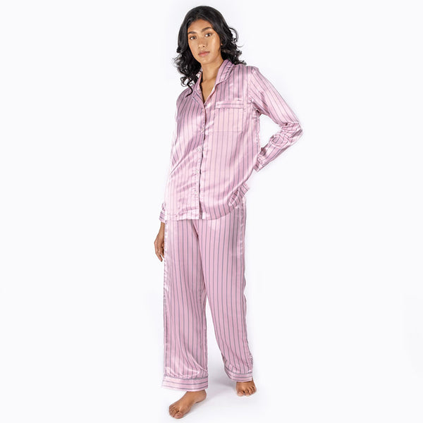 Sunset Satin Notched Collar Pyjama Set